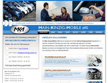 Tablet Screenshot of main-kinzig-mobile.de